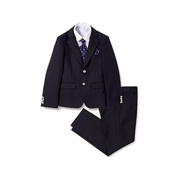【商品概要】ジャケット(SIZE:140A 肩幅:35cm 袖丈:49cm ゆき丈:68.5cm 身幅:40cm 着丈:52.5cm)ベスト(SIZE:140A 肩幅:29cm 身幅:38.5cm 着丈:38cm 総丈:49cm)シャツ(S...