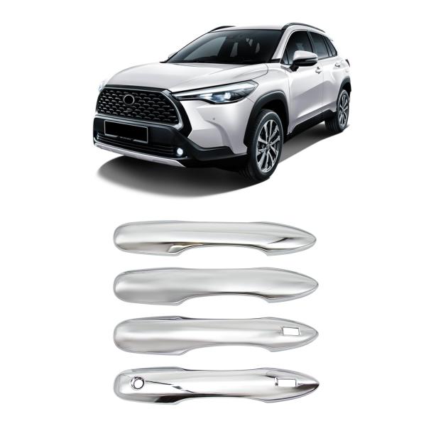 【商品概要】※車種別の専用設計で、スタイリッシュに演出、フィット感は抜群です！【ABS樹脂製】軽量化、熱に強い、耐久性と表面の美観に優れた高品質のABS樹脂製【仕上げ】ピアノブラック、鏡面メッキ仕上、カーボン調；セット内容：4PCS【取り付...