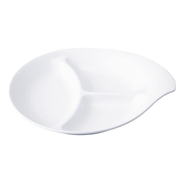 【商品概要】本体サイズ：縦24.6×横21.4×高さ4cm本体重量：約258g素材：メラミン樹脂生産国：日本スタッキング可能で収納力抜群持ちやすく食材に手が触れない形状なので、ビュッフェなどセルフで盛り付けるシーンにも最適対応可：食器洗浄機...