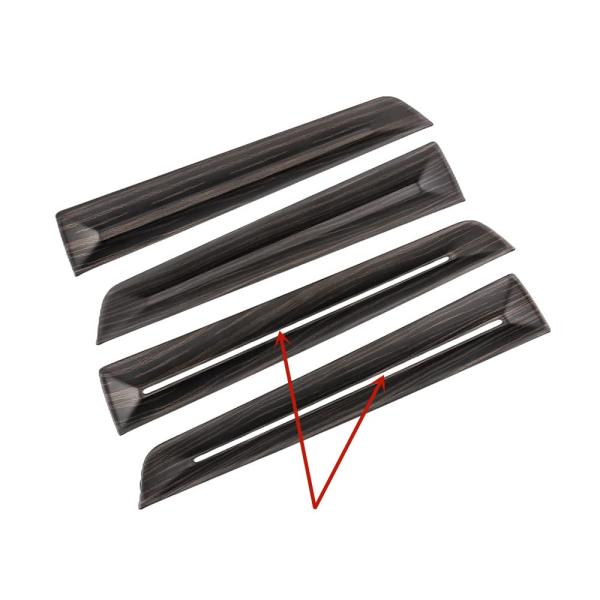 【商品概要】素材：ABS樹脂；コンディション：新品；カラー：ブルー、レッド、カーボン調、木目調、檀木；セット内容：4P；→【取り付け】取付は商品に貼付け済みの両面テープにて行います。※貼付け前の仮合わせ時に、ぐらつきや隙間がある場合は、強力...