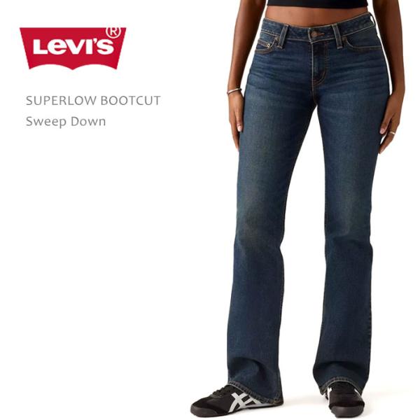 (取寄) リーバイス ウィメンズ レディース スーパーロー ブーツ Levi's Womens women Superlow Boot Sweep Down Levi's（リーバイス） ブーツカットデニム レディース ローライズ