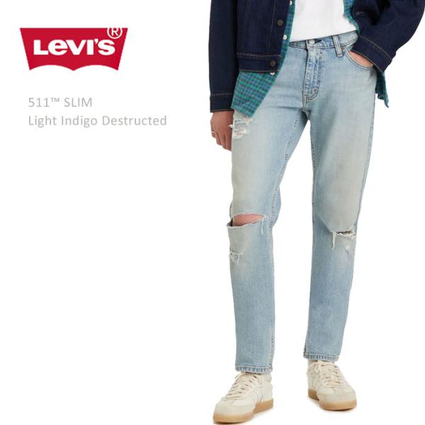 【未使用タグ付き】Levi's 511 ストレートテーパード デニム パンツ 紺 LEVI'S/リーバイス 】511 スリムテーパード デニムパンツ・04511