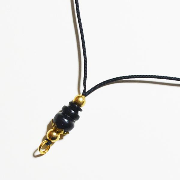 プラクルアン用紐 黒 ひも チャーム お守り タイ ペンダント アクセサリー ストラップ プラクルアン
