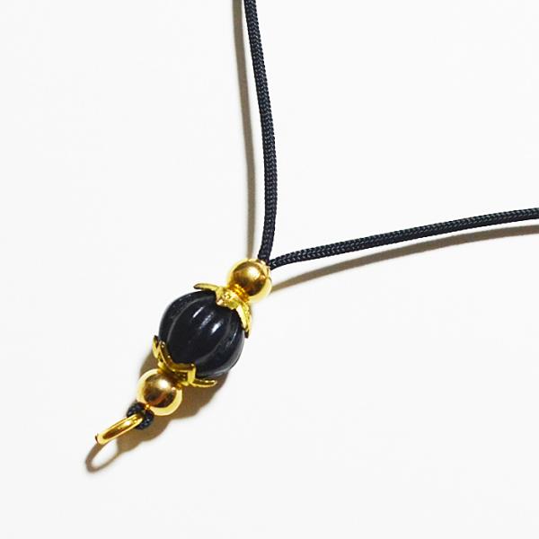 プラクルアン用紐 黒 ひも チャーム お守り タイ ペンダント