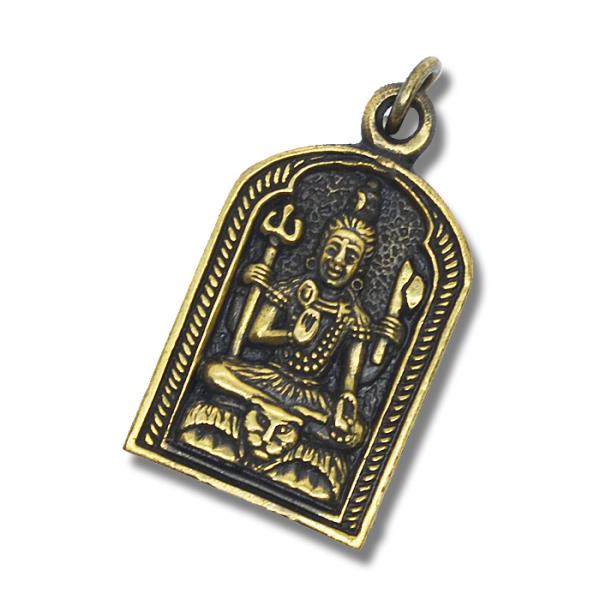 【新品】シヴァ神 オム・ペンダントヘッド＋ステンレスチェーン❇︎ステッカー付き ペンダントトップ シヴァ神 チャーム トップ インド ペンダント