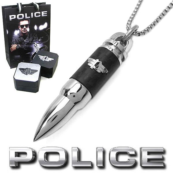 ポリス ネックレス POLICE SHOWPIECE 弾丸モチーフペンダント