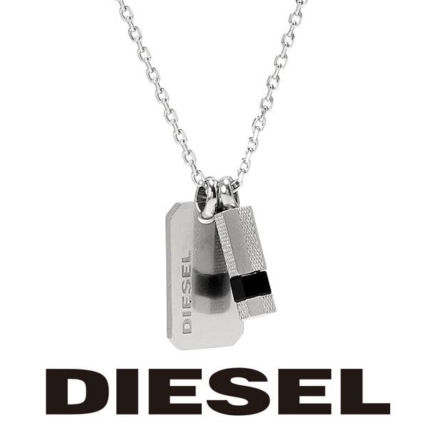 ディーゼル ネックレス メンズ DIESEL ロゴプレート ボルト ペンダント