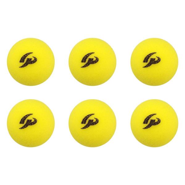 [GP] 野球バッティングトレーニングボール 室内用 スポンジ素材 黄色 42mm 6個入り