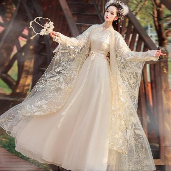 中国古代唐装漢服 豪華中華漢服　羽織　中華ワンピース　ハロウィンコスプレ衣装ドレス　仙女古典美人服　レディース華流ステージコスプレ衣装　中国古代宮廷風