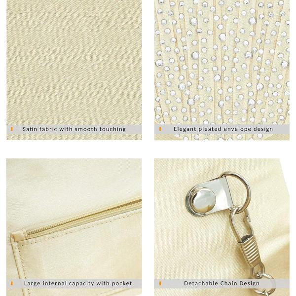 女性のためのミリセンテクラッチ財布キラキラ結婚式の財布クリスタルエンベロープクラッチショルダーバッグ Blue U Blue Planet Planet Seed