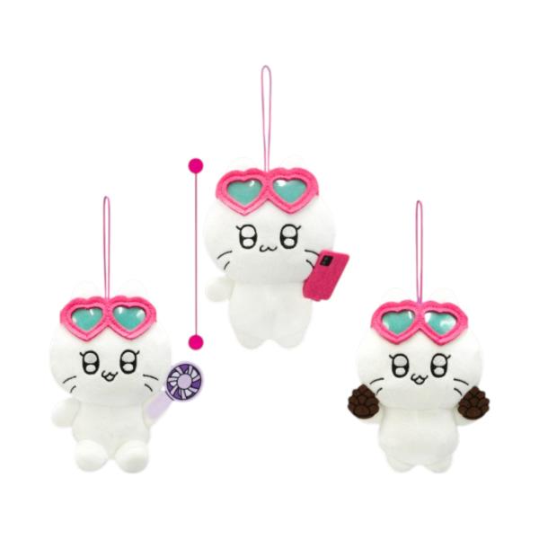 全3種セット ギャルネコ かわにい マスコット キャラクター 公式 約13cm ぬいぐるみ キーホルダー 猫 ネコ かわいい ギャル 推し活 人気グッズ ふわふわ