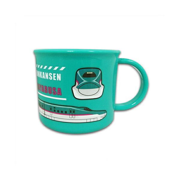 スタイリッシュなE5系はやぶさが描かれた、使いやすいプラスチックカップ！JR東日本公認の「E5系はやぶさ」デザイン。東北・北海道新幹線で活躍する人気車両が、カップになって登場！鮮やかなグリーンボディとスピード感あるフォルムがかっこいい！軽く...