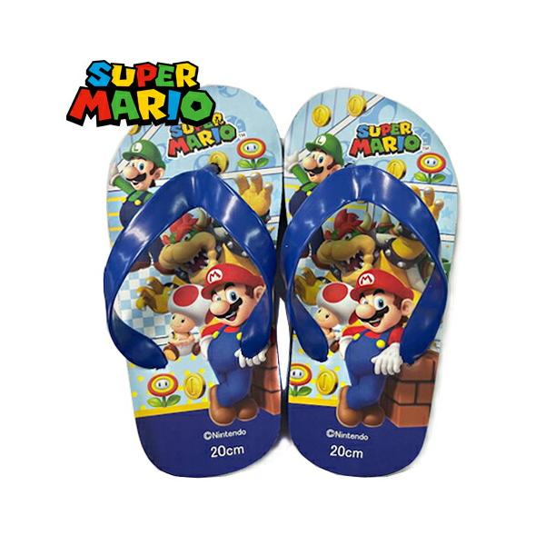 スーパーマリオ キッズ ビーチサンダル コミック柄 プール 男の子
