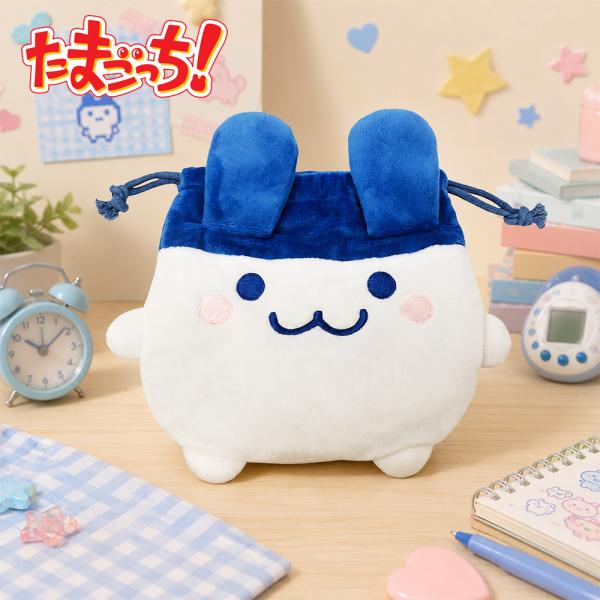 たまごっち ダイカット巾着 みみっち 約21cm 公式 ポーチ まめっち