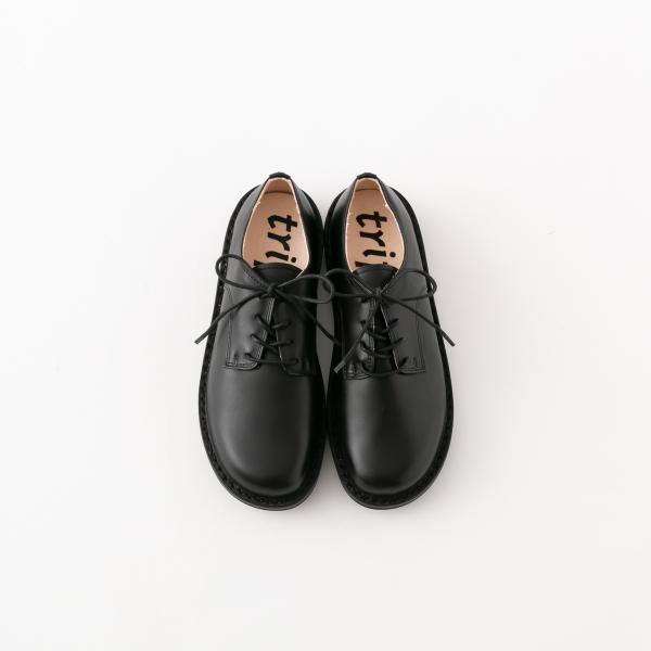 trippenレースアップブラックレザー ローファー 36 trippenレースアップブラックレザー ローファー 36