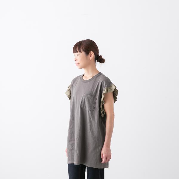 ダリア　フリル　リメイク　ビッグT dahl'ia dahl'ia (ダリア) フロントフリルBIG Tee