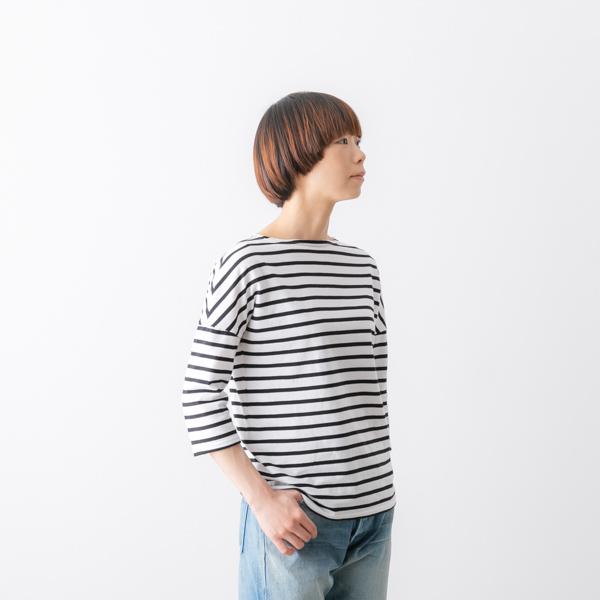 SAINT JAMES（セントジェームス） 薄手 ドロップショルダー ボーダー