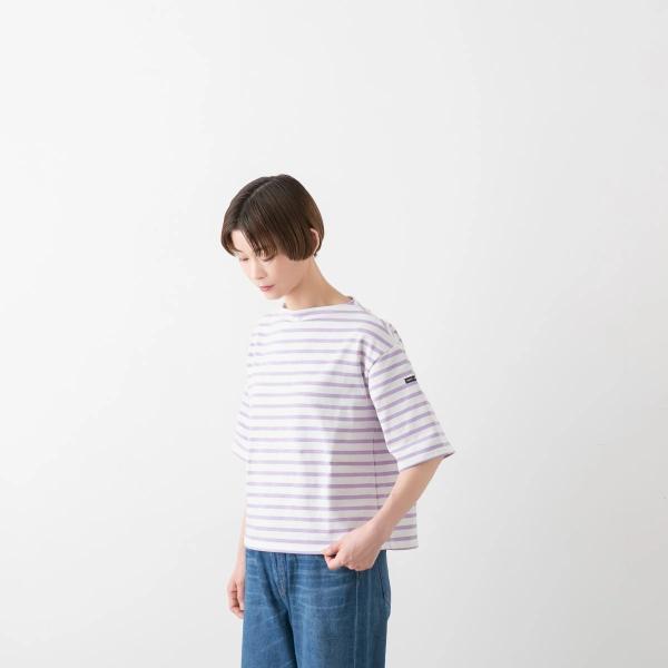 あじさいさん専用　ボーダーカットソー OUESSANT 1(9号)  新品未使用 OUESSANT セントジェームス LOOSE TEE ウエッソン ボーダー 無地 五分