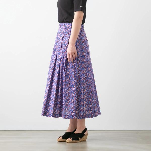 サラウェア Liberty Floral Flag Skirt Kelly リバティ スカート