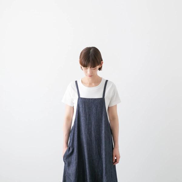 サラウェア L/C Denim Camisole Dress リネン コットン デニム キャミソール ドレス SARAHWEAR C4279 レディース 綿 麻 春夏 ワンピース
