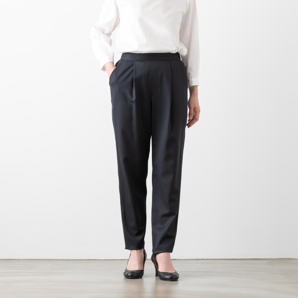 ユティリテ　ギャバストレッチ　パンツスーツ ユティリテ ギャバストレッチ タックパンツ メール便OK utilite