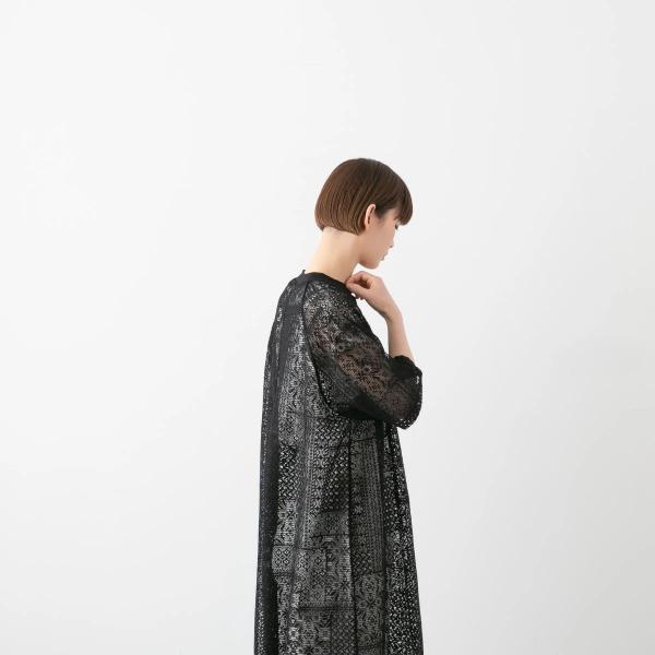 tissu ティシュ パッチワーク レース スリット ワンピース tissu ティシュ パッチワーク レース スリット ワンピース ts250ct082