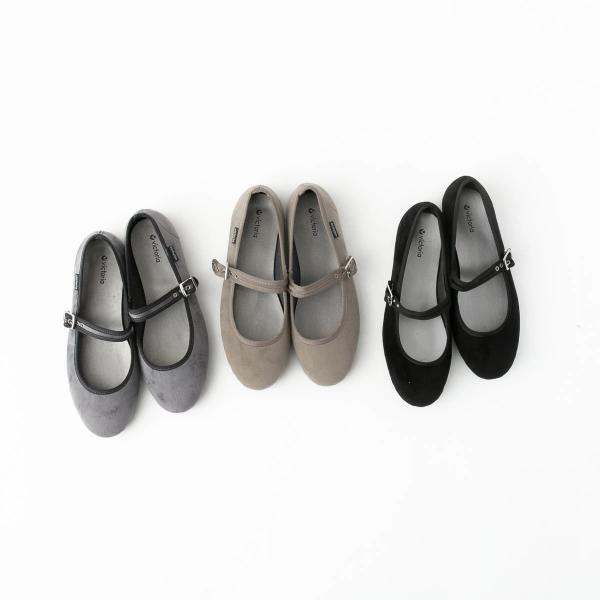 プルメリア徳用 VICTORIA（ヴィクトリア） ビクトリア ベロア ストラップ フラット