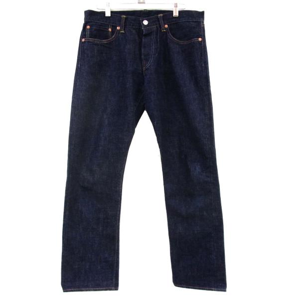 色濃い◇TCB jeans 赤耳 隠しリベット Vステッチ 革パッチ ジーンズ