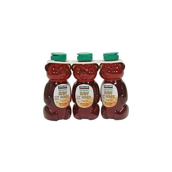 KIRKLAND カークランド Organic Raw Honey オーガニック ローハニー680ｇ 有機 生ハチミツ （生はちみつ） 3本セット コストコ