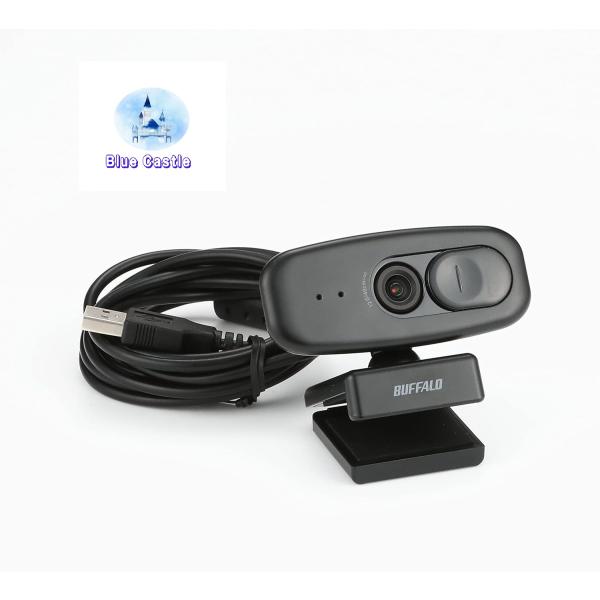 バッファロー WEB カメラ BSW305MBK  1080P フルHD 30 fps 200 万画素Windows/Mac 対応 プライバシーシャッター付 マイク内蔵 小型  ケーブル2m