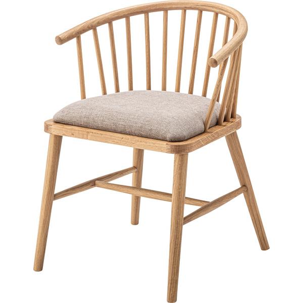 東谷 チェア ベージュ W52×D52×H73×SH47 完成品 HOC-76BE : BESTWEAR