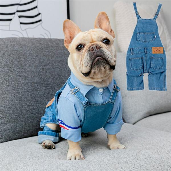 【美品】　ブルブブ　xxs 2点セット　デニムオーバーオール 小型犬用 Lee デニム オーバーオール 白ステッチ 小型犬 / PET PARADISE