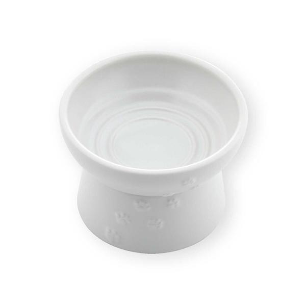 他サイト： [猫壱] 猫用 脚付フードボウル 日本製 ホワイト 日本の商品画像