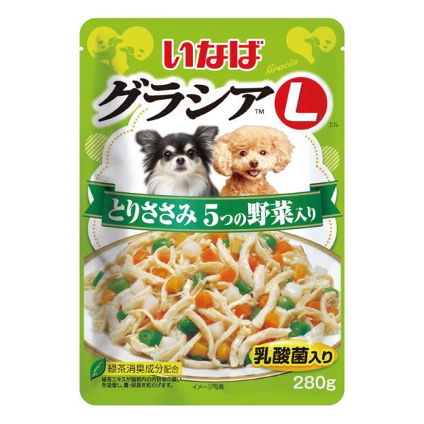 [いなばペットフード] グラシア L とりささみ 5つの野菜入り 280g GL-41 中国