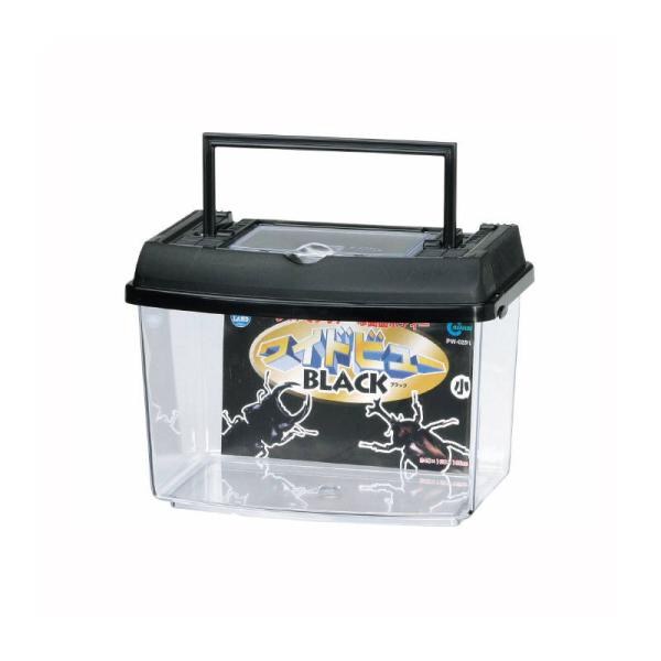 前面の曲面フォルムで中をワイドに観察お手入れ簡単の飼育ケースです。前面の曲面フォルムで中身をワイドに観察することができます。