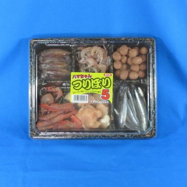 海上釣堀で人気の高いアイテム５種類を１パックにしました。※５種類の内容は季節等により変更する場合があります。※釣り餌です。食品ではございません。内容量：約220ｇ