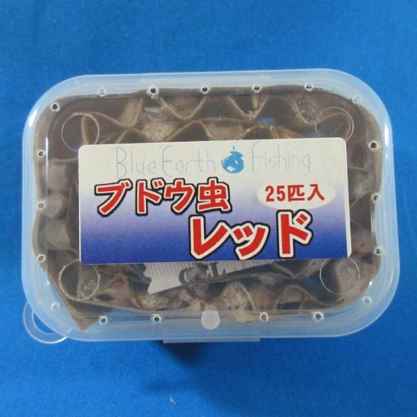 赤色のブドウ虫。対象魚はイワナ・ヤマメ・アマゴ・マス・ハヤです。内容量：約25匹常温でのお届けですので、到着次第、風通しの良い所(10℃〜13℃)で保管ください。到着後は早めのご使用をお願い致します。冷蔵便をご希望される場合は、ご注文の際、...