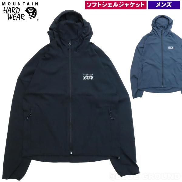 MOUNTAIN HARDWEAR ソフトシェルジャケット blueground_a2-mhw-oe1407