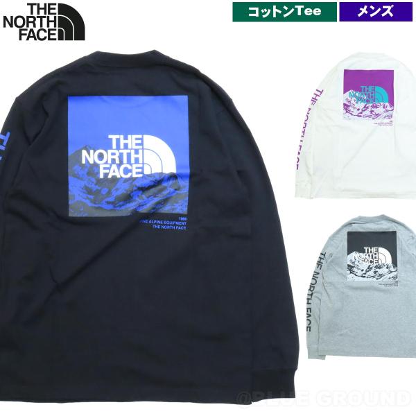 ザ・ノース・フェイス / ロングスリーブ スリーブグラフィックTee ・ コットン 綿 長袖 ヘビーオンス 肉厚 プリント ロゴ UVカット アウト