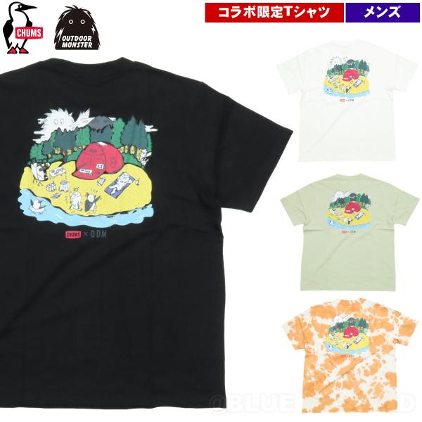 月初セール24%オフ チャムス / チャムス×OM TOHOKU 6カラー Tシャツ メンズ ・ 限定 コラボ プリント USA コットン 東北限定 震災復興 アウトドア ブランド お