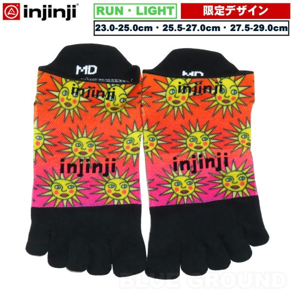 春セール9%オフ インジンジ / ランライトウェイト ノーショウ SSDデザイン ・ ラン ランニング 限定デザイン 五本指 通気性 吸汗 速乾