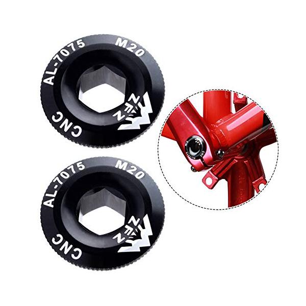 【仕様】スレッドタイプ：M20。サイズ：28mm(直径)×11mm(深さ)。【材質】高品質のアルミ合金製、CNC精密切削、高強度、軽量。滑らかな表面、細かい仕上がり、長寿命！【使いやすい】簡単なインストール、中空シャフトを備えたほとんどのマ...