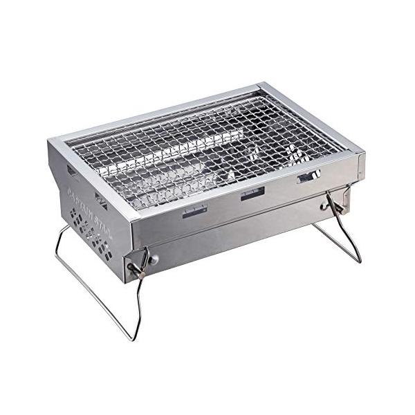 他サイト： キャプテンスタッグ(CAPTAIN STAG) バーベキューコンロ ステンレス ソログリル コンパクトサイズ UG-62の商品画像