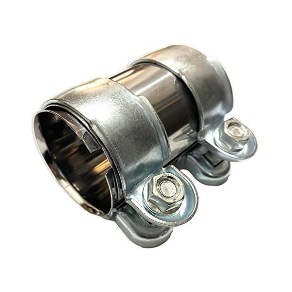 他サイト： S-NET マフラー バンド 汎用 エキゾースト 排気管 クランプ 連結 スリーブ パイプ コネクター ステンレス 製 ボルト 鉄 全長 96mm 径の商品画像