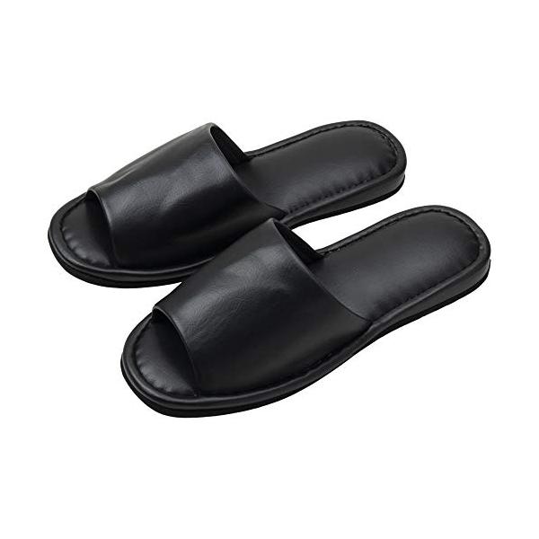 『美品』 SLIPPER ブラック オールレザー　27センチ！！ 8504_003.jpg