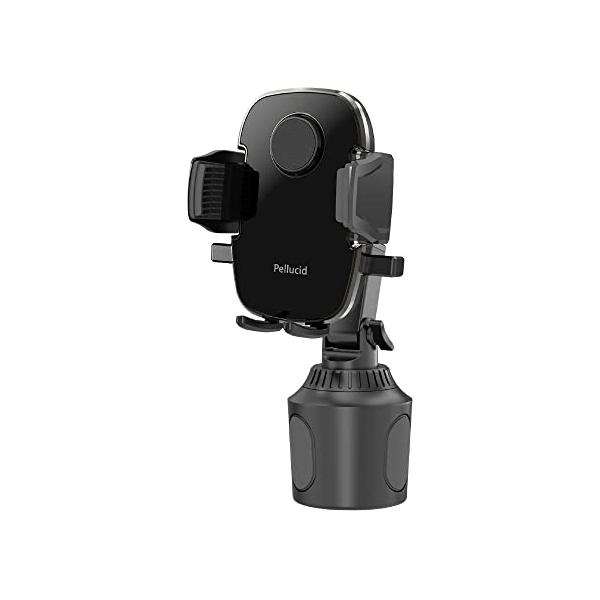 スマホを押し当てるだけのワンタッチホールド式スマホホルダーです。手帳型ケースにも対応。サイドレバーを少し押すだけで、スマホの取外しが可能です。タテ置き・ヨコ置きでも使用できます。ボールジョイントでお好みの角度に調整が出来ます。自在に角度調整...