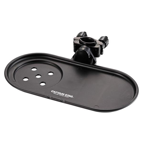 他サイト： キャプテンスタッグ(CAPTAIN STAG) キャンプ用品 椅子 チェア チェア用サイドトレー ブラック UC-1694の商品画像