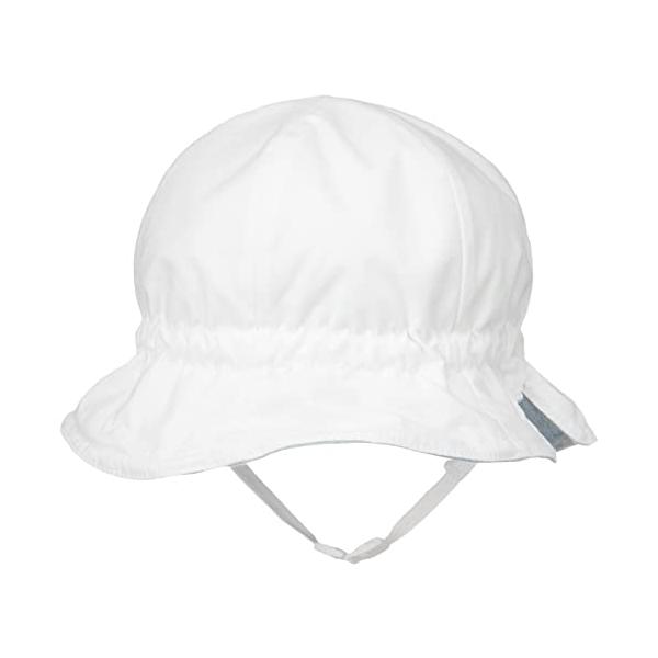 UVカットのオーガニックコットンリバーシブルサイズ調節可（44ｃｍ〜50ｃｍ）無地面は抗菌防臭加工5ｋｇの負荷で外れる安全バックル採用