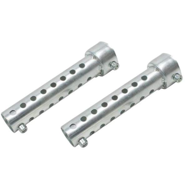 〔m-stone〕インナーサイレンサー バッフル インナーバッフル バイク マフラー 消音バッフル 2本セット ロング 35mm