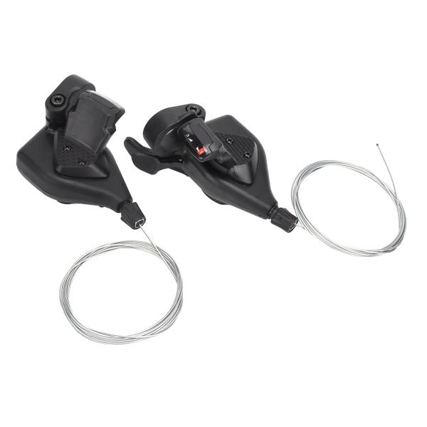 【商品概要】【軽量】新しいアルミニウム合金とプラスチック素材を採用し、軽量設計で耐久性があります。アルミニウム合金とプラスチック製のマウンテンバイクハンドル、長いハンドル、柔軟な使用ができます。【規格】約3x824スピードハンドル、左手用3...